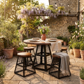 Round Top Table and Stools